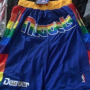 DENVER NUGGETS AUTHENTIC JUST DON SHORTS